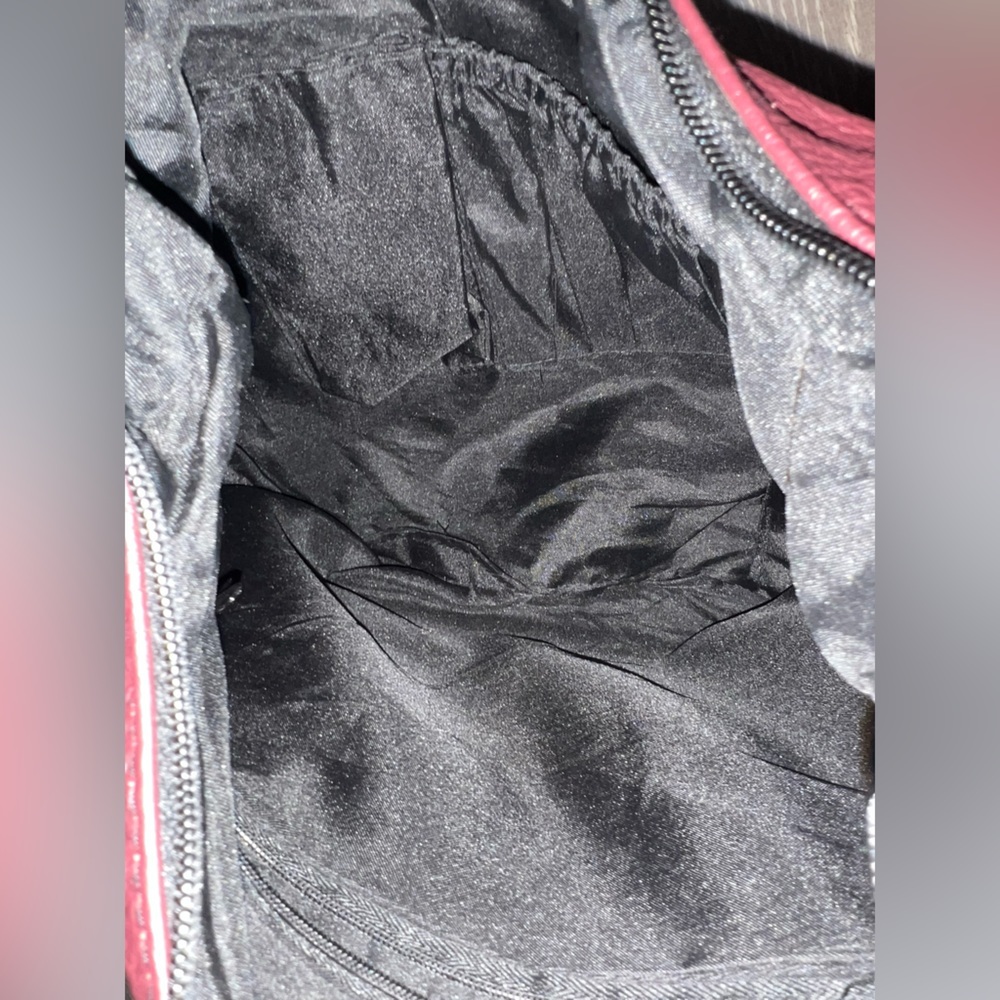 Vintage Genuine Leather Patchwork Colorblock Buck… - image 3